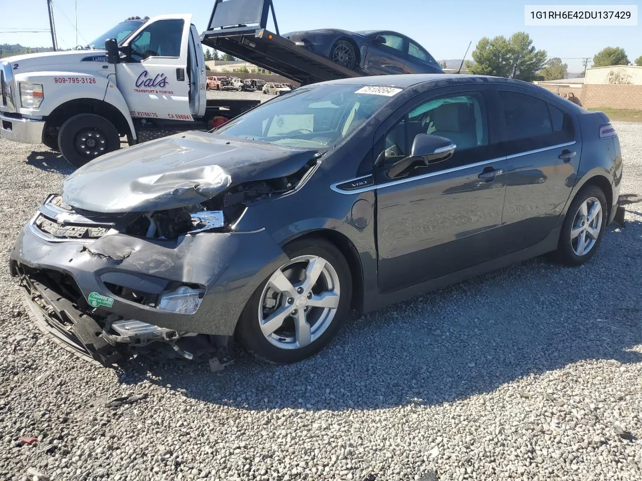 2013 Chevrolet Volt VIN: 1G1RH6E42DU137429 Lot: 75109564