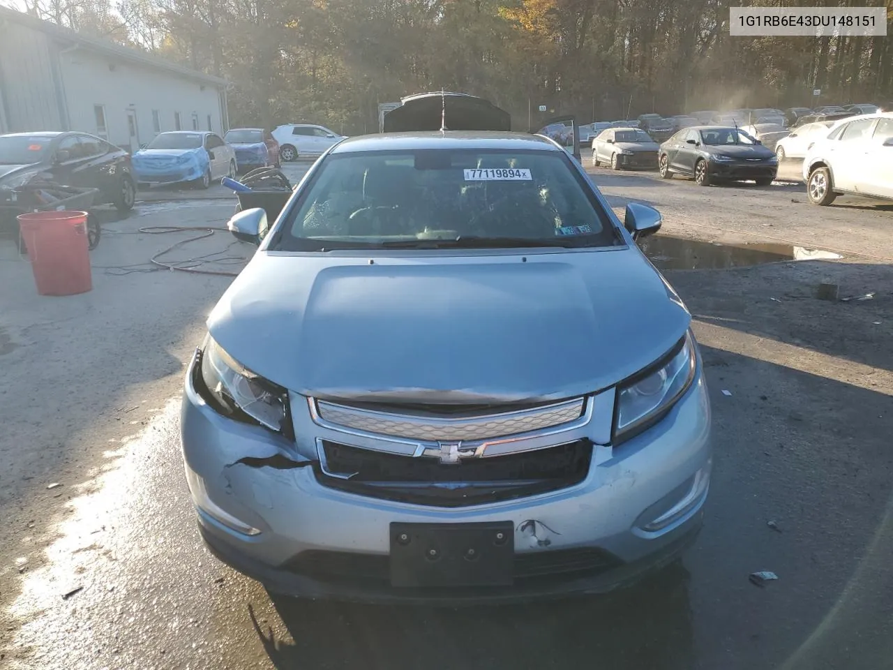 2013 Chevrolet Volt VIN: 1G1RB6E43DU148151 Lot: 77119894