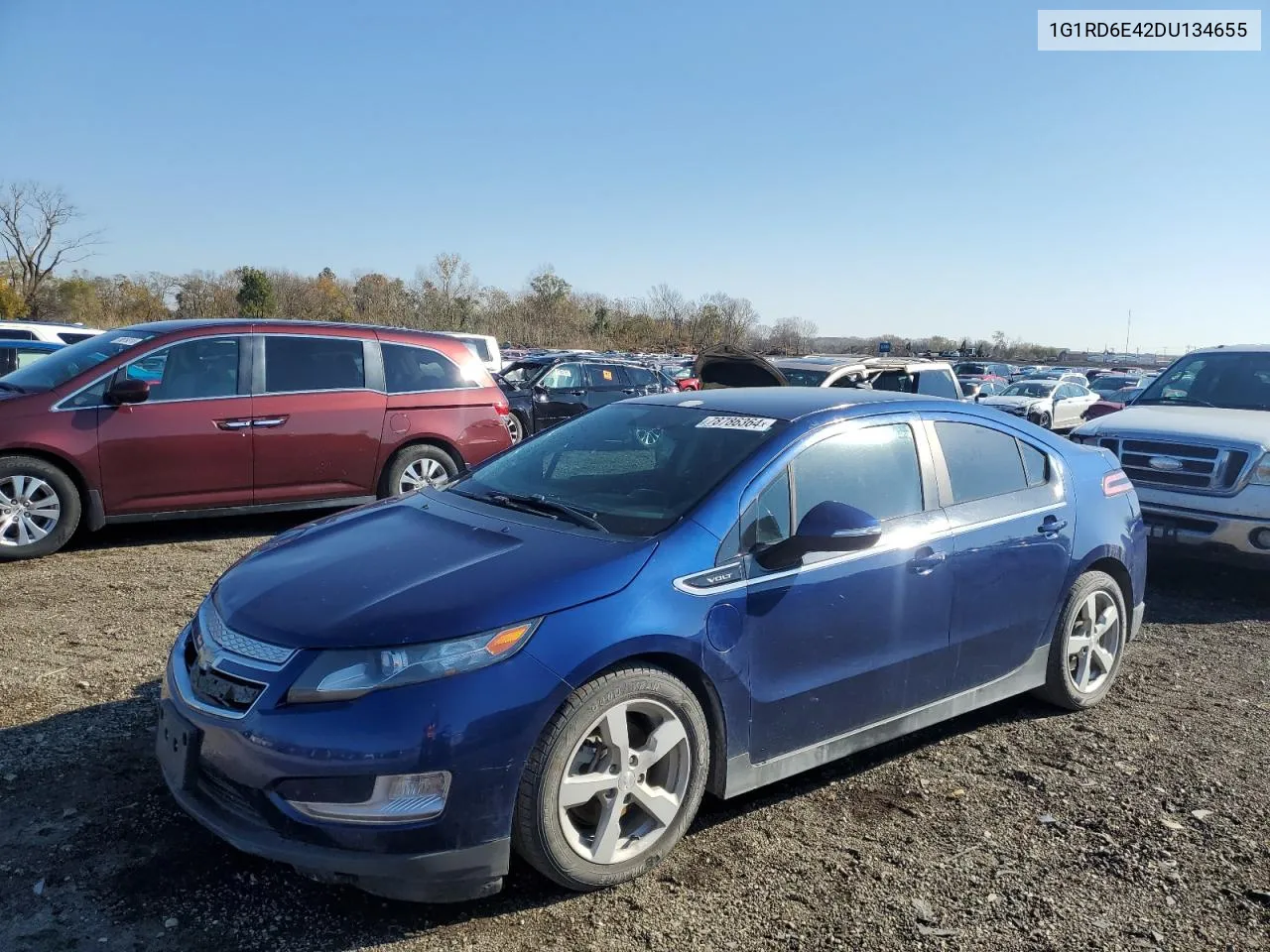 2013 Chevrolet Volt VIN: 1G1RD6E42DU134655 Lot: 78786364