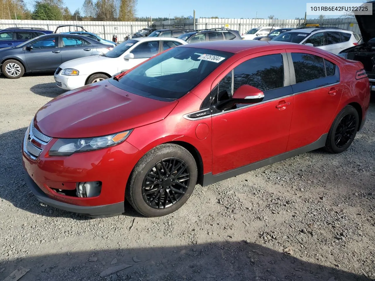 2015 Chevrolet Volt VIN: 1G1RB6E42FU122725 Lot: 72757604