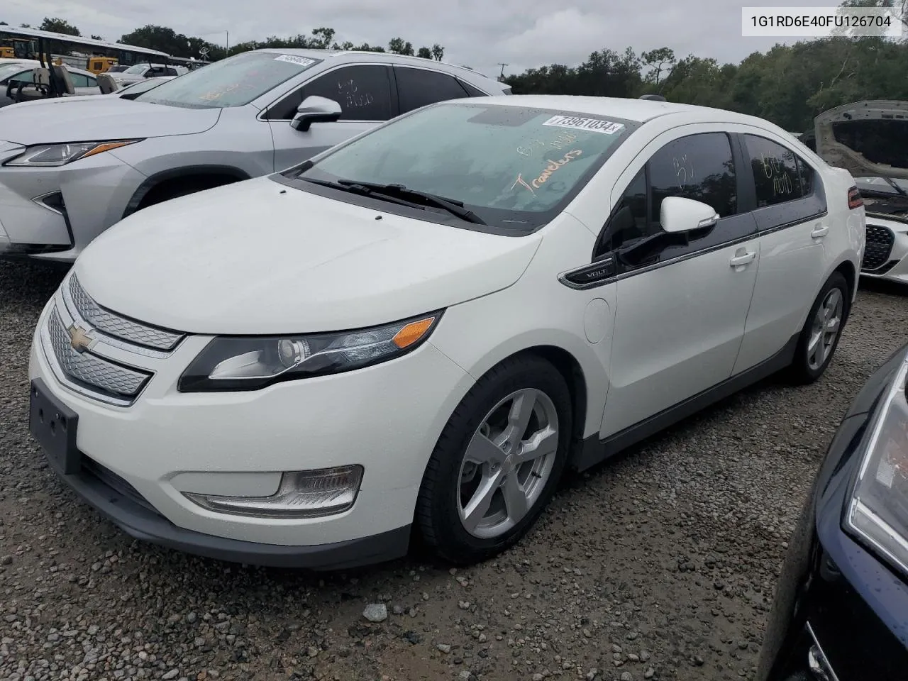 2015 Chevrolet Volt VIN: 1G1RD6E40FU126704 Lot: 73961034