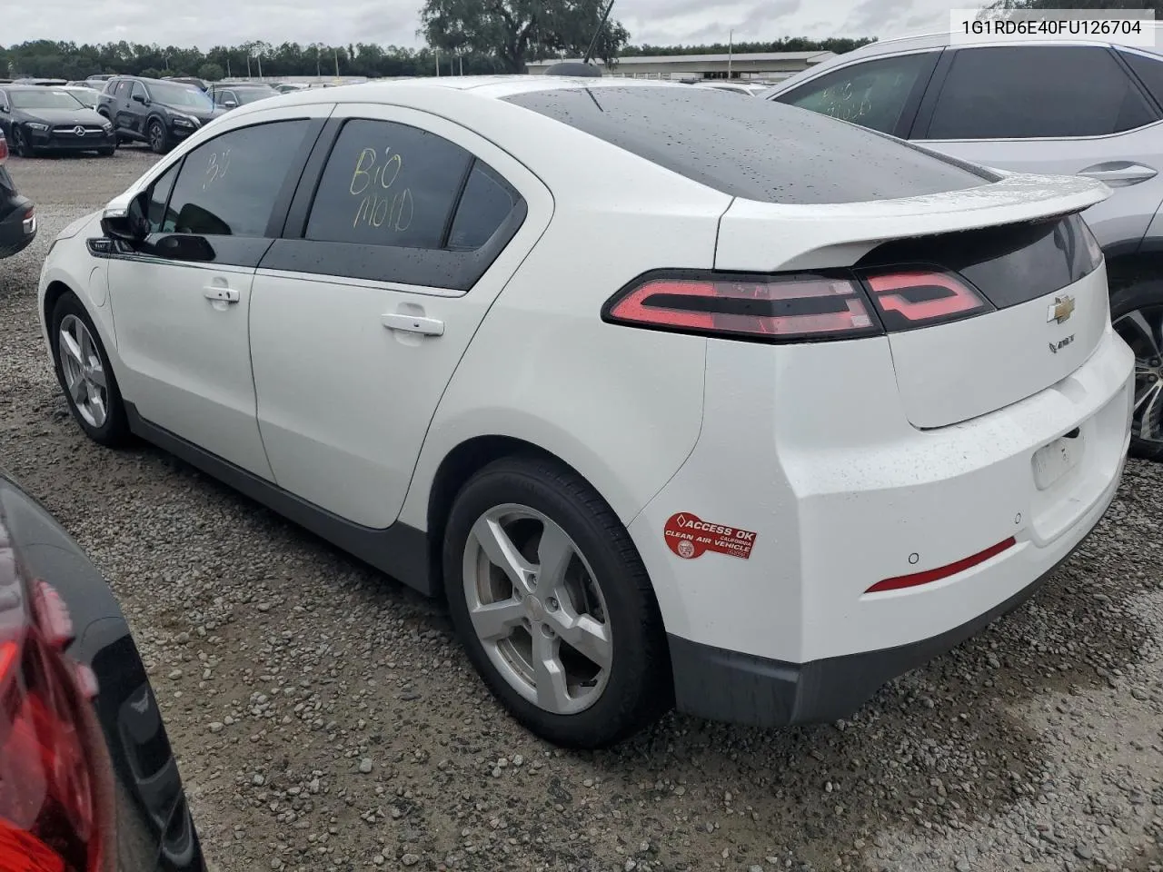 2015 Chevrolet Volt VIN: 1G1RD6E40FU126704 Lot: 73961034