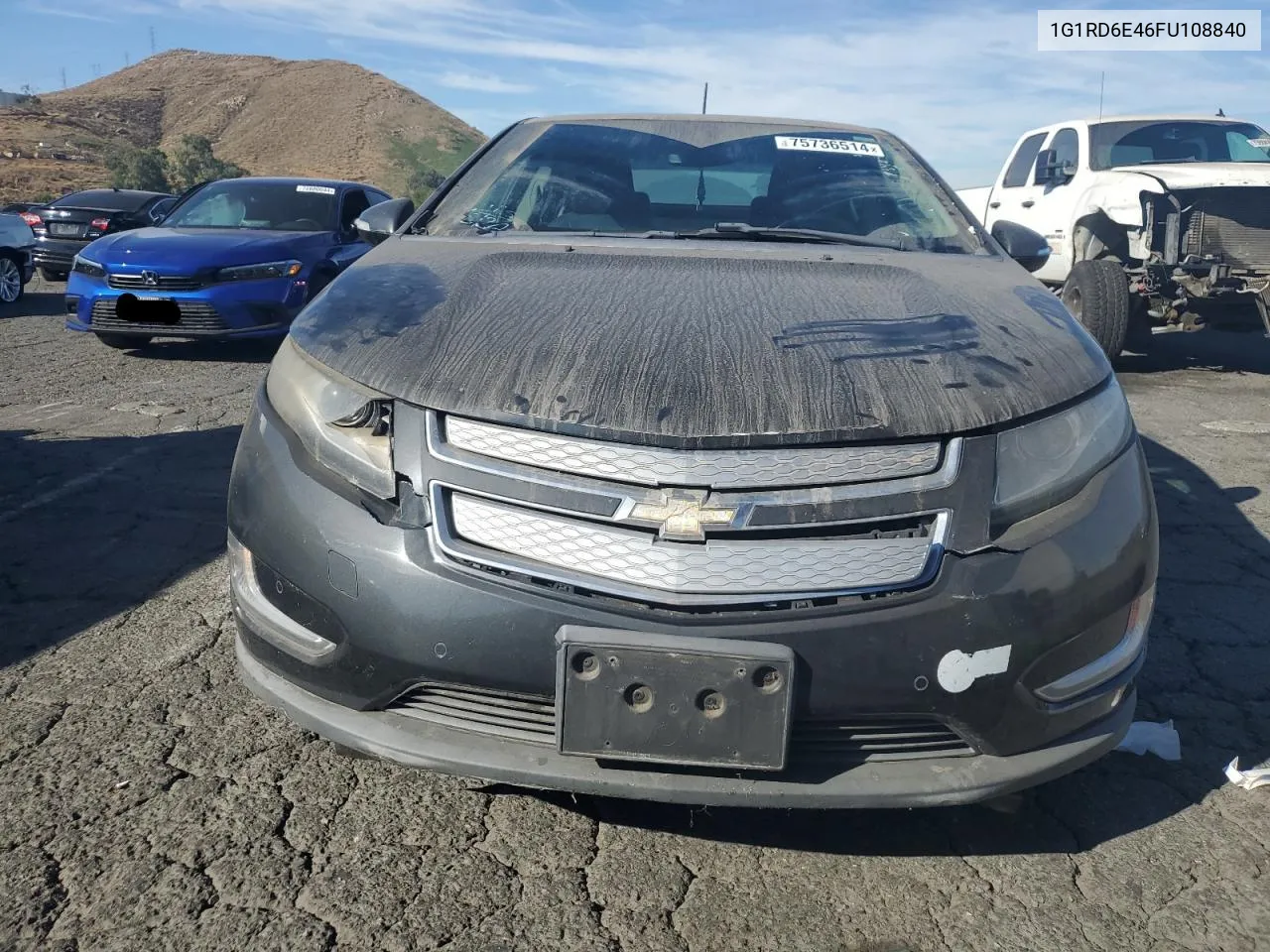 2015 Chevrolet Volt VIN: 1G1RD6E46FU108840 Lot: 75736514