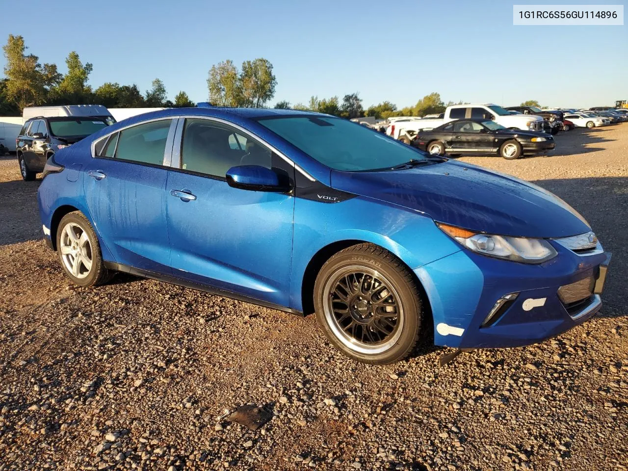 2016 Chevrolet Volt Lt VIN: 1G1RC6S56GU114896 Lot: 73380894