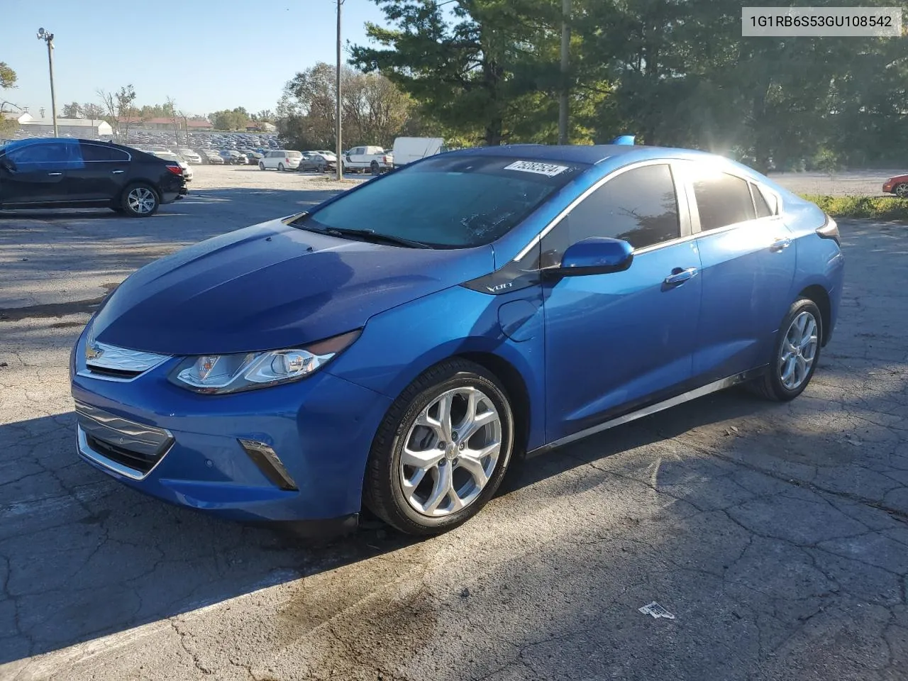 2016 Chevrolet Volt Ltz VIN: 1G1RB6S53GU108542 Lot: 75282524