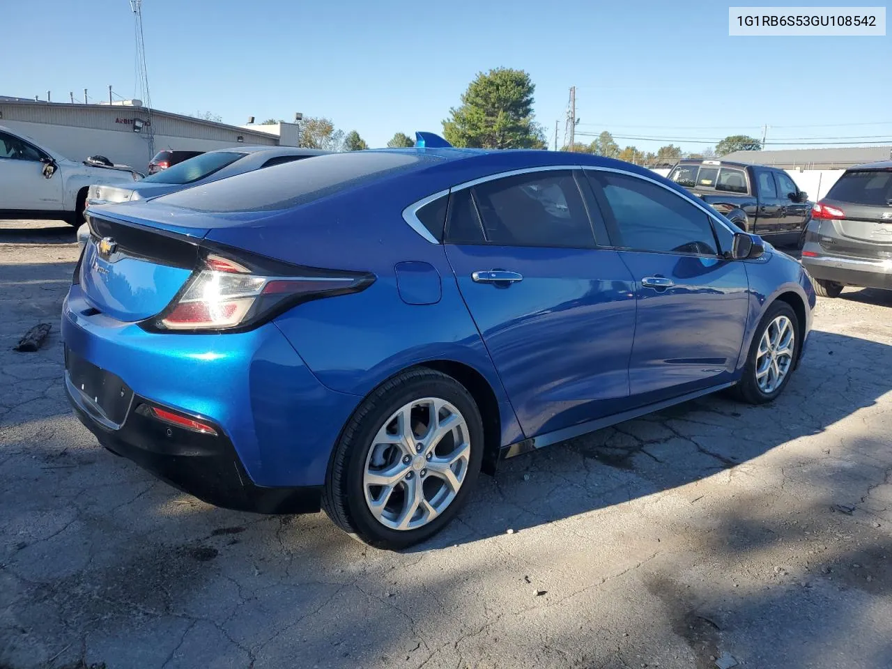 2016 Chevrolet Volt Ltz VIN: 1G1RB6S53GU108542 Lot: 75282524