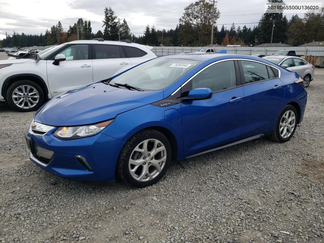 2016 Chevrolet Volt Ltz VIN: 1G1RD6S50GU136020 Lot: 75499164