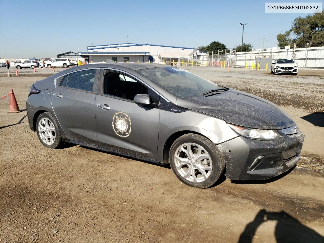 2016 Chevrolet Volt Ltz VIN: 1G1RB6S56GU102332 Lot: 75768944