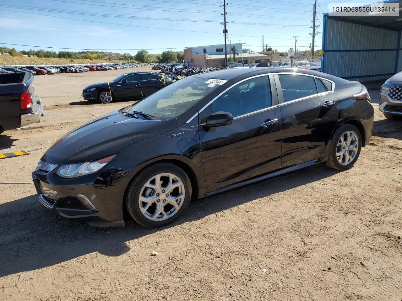 2016 Chevrolet Volt Ltz VIN: 1G1RD6S55GU135414 Lot: 77623444