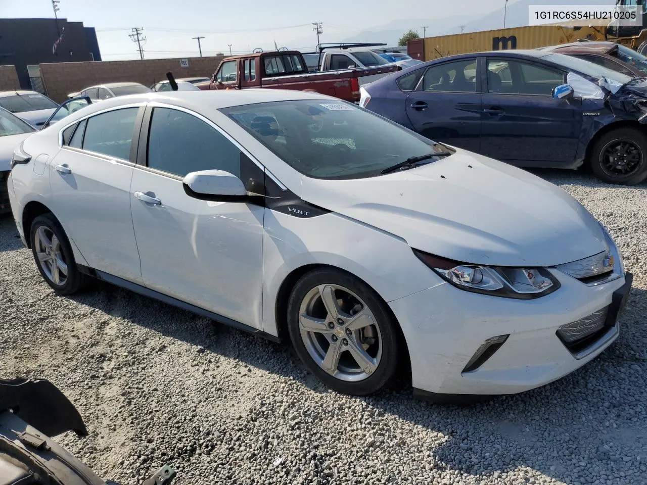 2017 Chevrolet Volt Lt VIN: 1G1RC6S54HU210205 Lot: 57856434