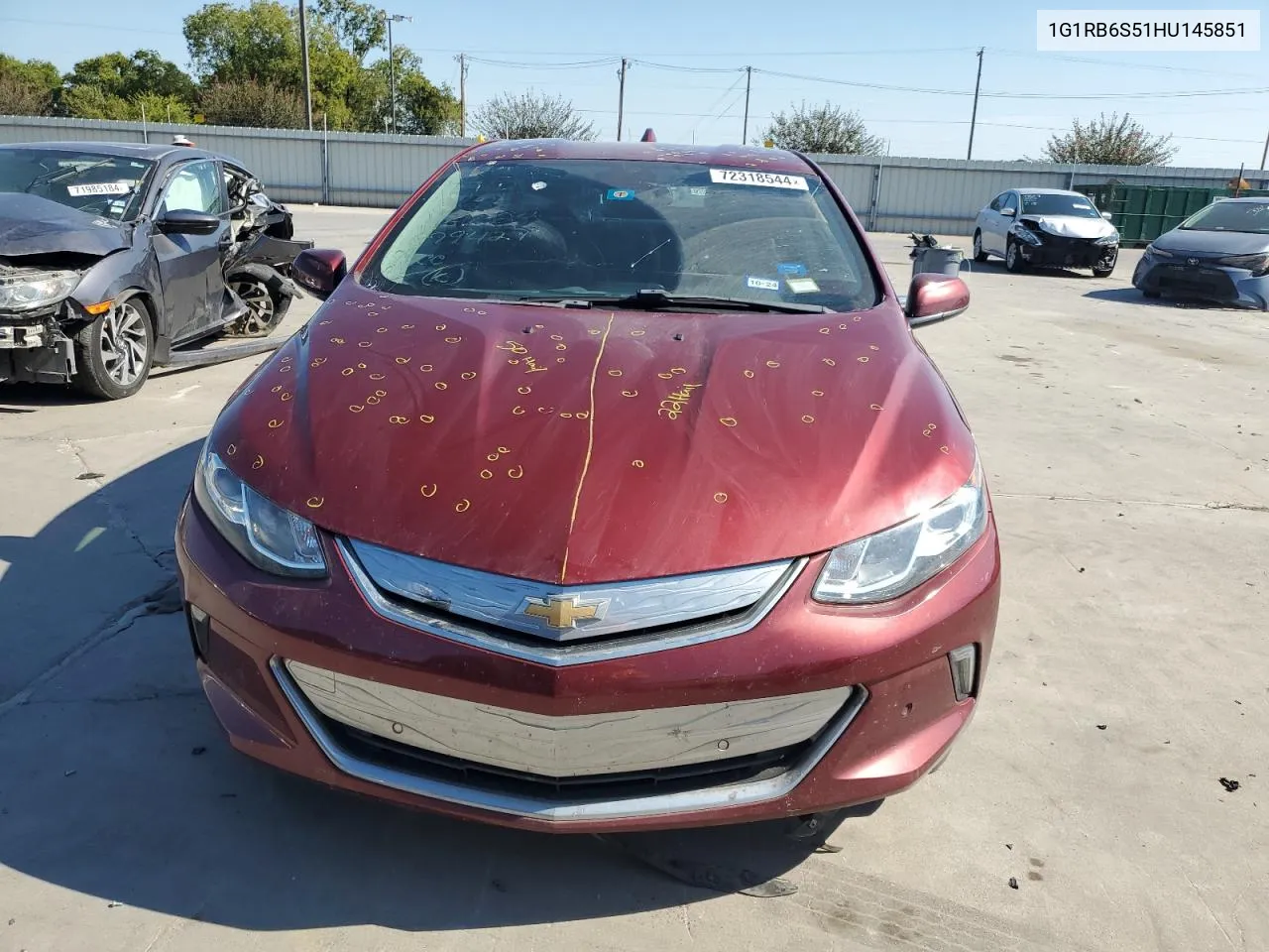 2017 Chevrolet Volt Premier VIN: 1G1RB6S51HU145851 Lot: 72318544