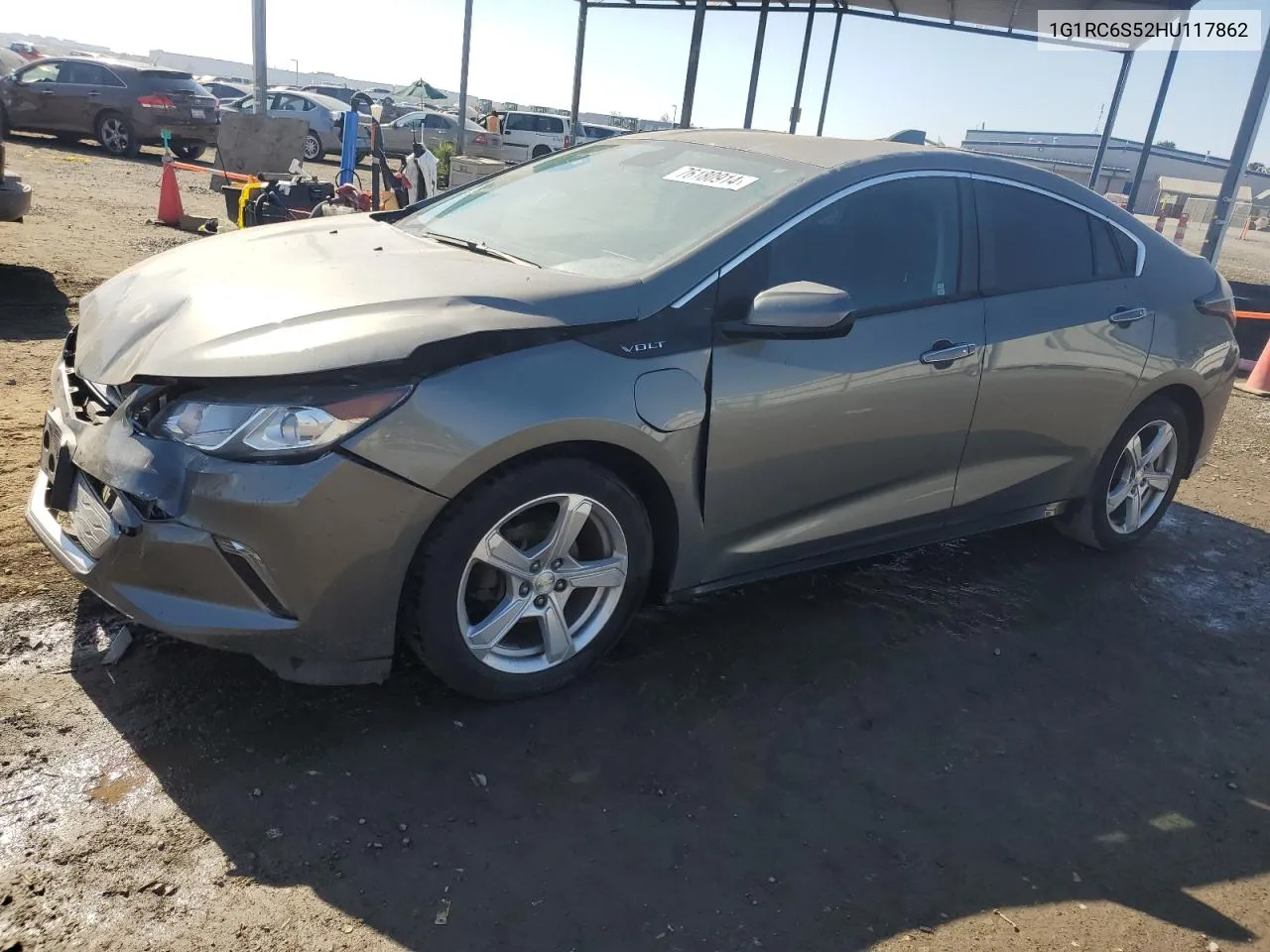 2017 Chevrolet Volt Lt VIN: 1G1RC6S52HU117862 Lot: 76180914