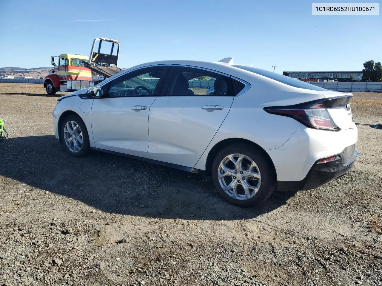 2017 Chevrolet Volt Premier VIN: 1G1RD6S52HU100671 Lot: 78027944