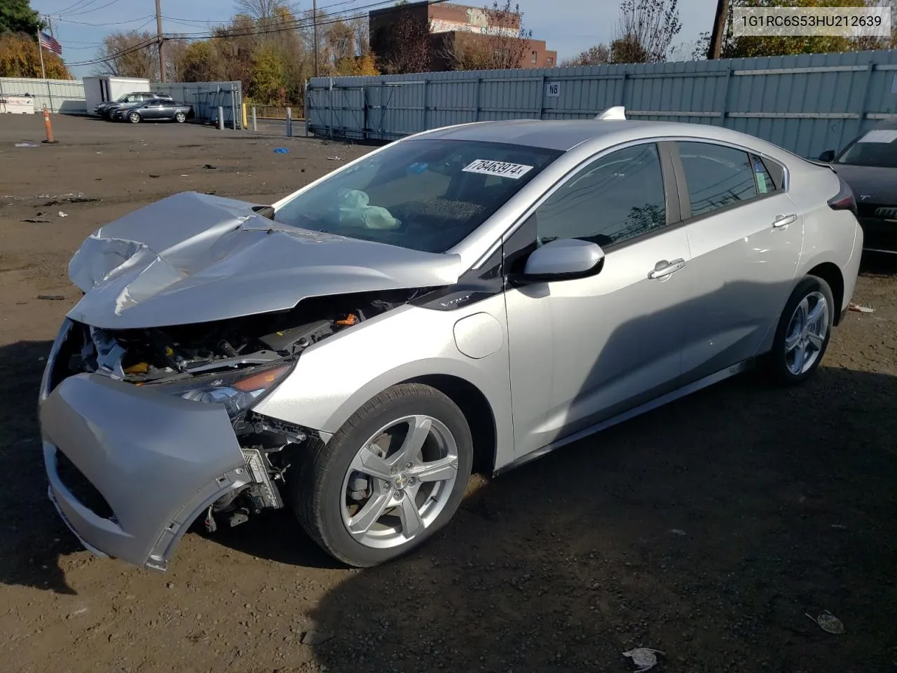 2017 Chevrolet Volt Lt VIN: 1G1RC6S53HU212639 Lot: 78463974