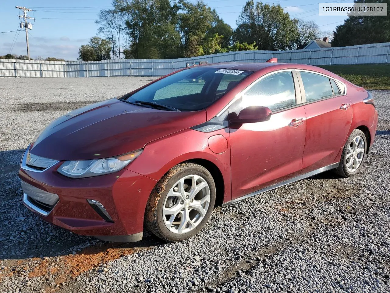 2017 Chevrolet Volt Premier VIN: 1G1RB6S56HU128107 Lot: 79562364