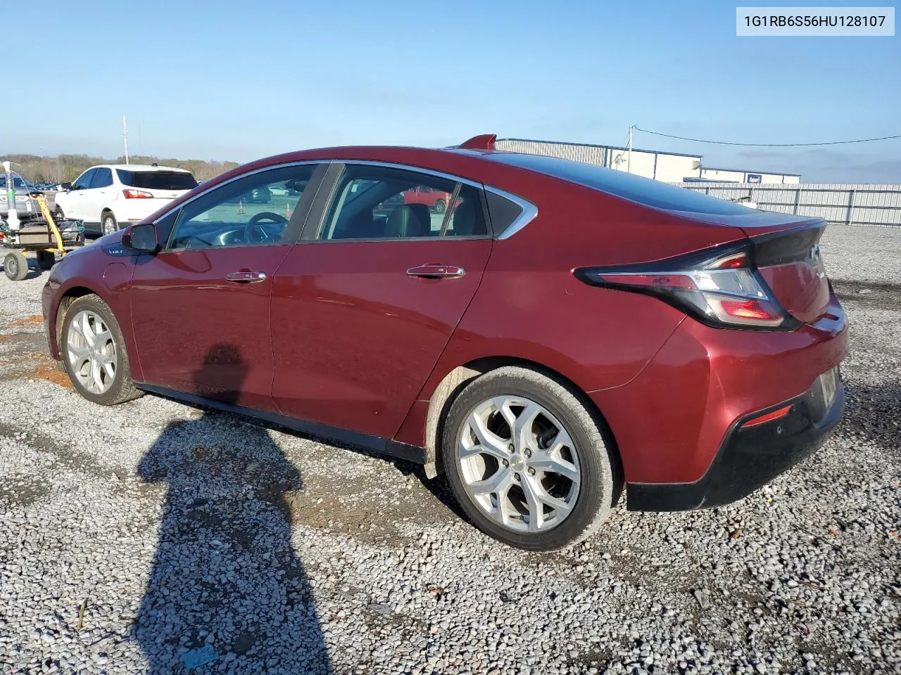 2017 Chevrolet Volt Premier VIN: 1G1RB6S56HU128107 Lot: 79562364