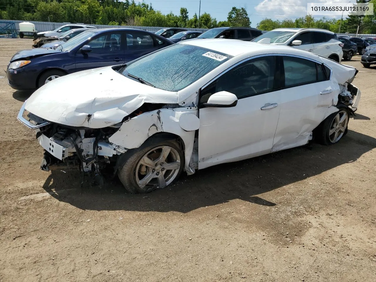 2018 Chevrolet Volt Lt VIN: 1G1RA6S53JU121169 Lot: 64139434