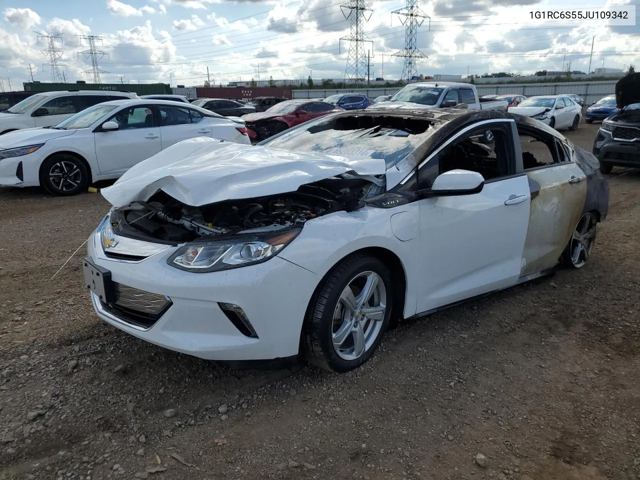 2018 Chevrolet Volt Lt VIN: 1G1RC6S55JU109342 Lot: 69283314