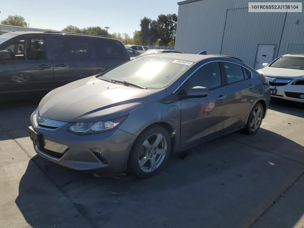 2018 Chevrolet Volt Lt VIN: 1G1RC6S52JU138104 Lot: 70434814