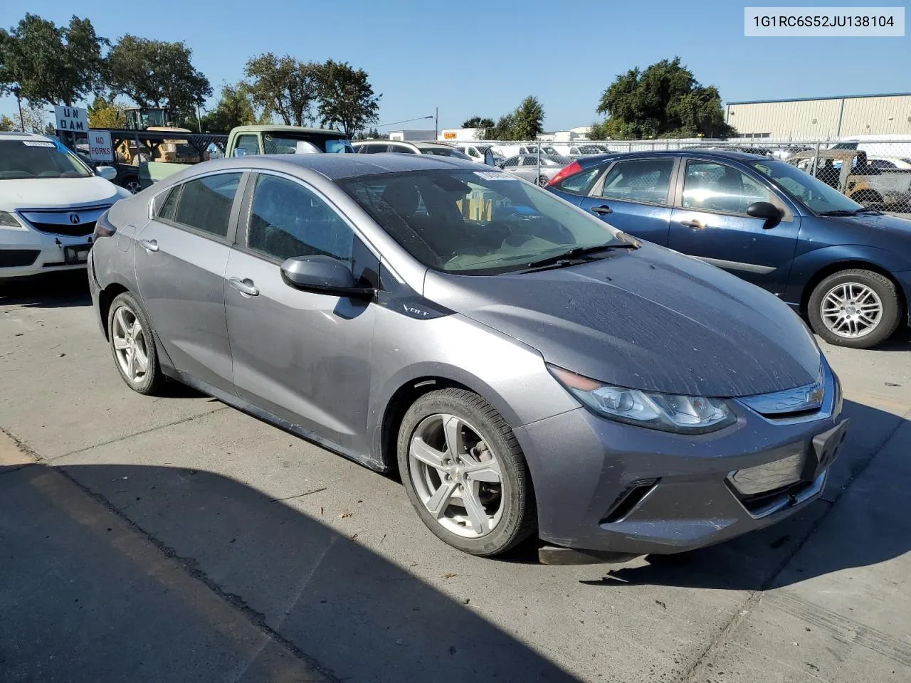 2018 Chevrolet Volt Lt VIN: 1G1RC6S52JU138104 Lot: 70434814