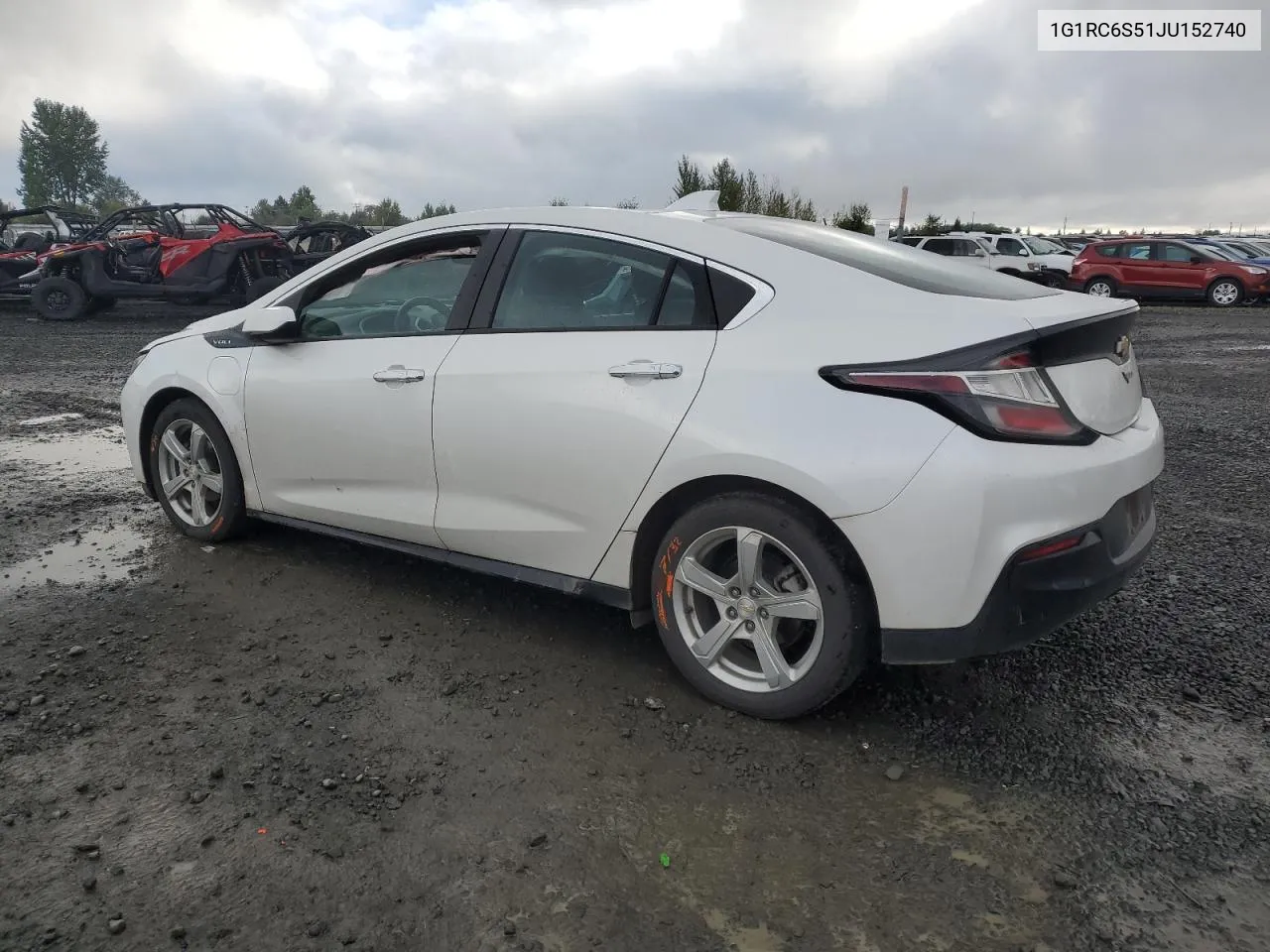 2018 Chevrolet Volt Lt VIN: 1G1RC6S51JU152740 Lot: 71872314