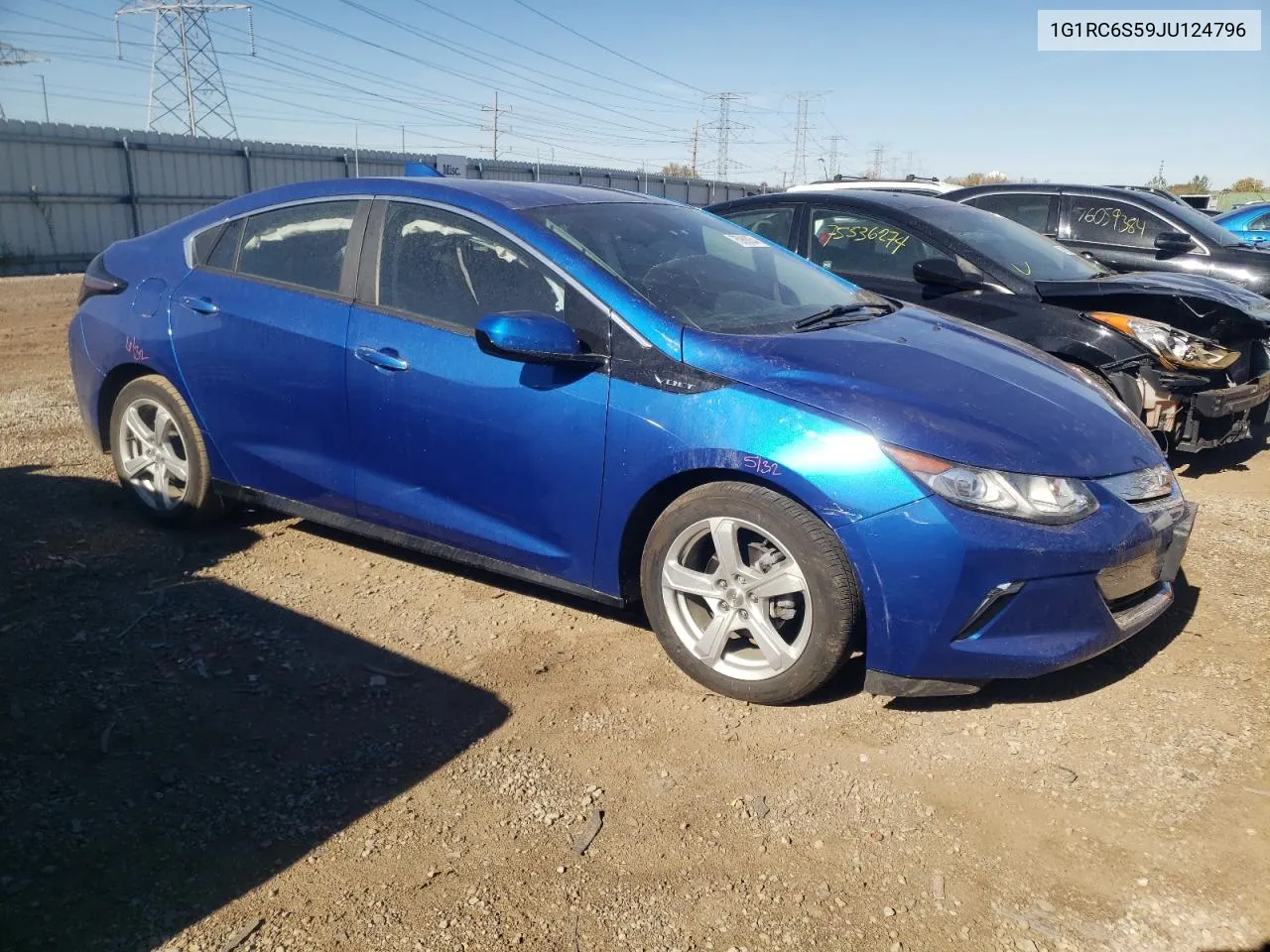 2018 Chevrolet Volt Lt VIN: 1G1RC6S59JU124796 Lot: 75988054