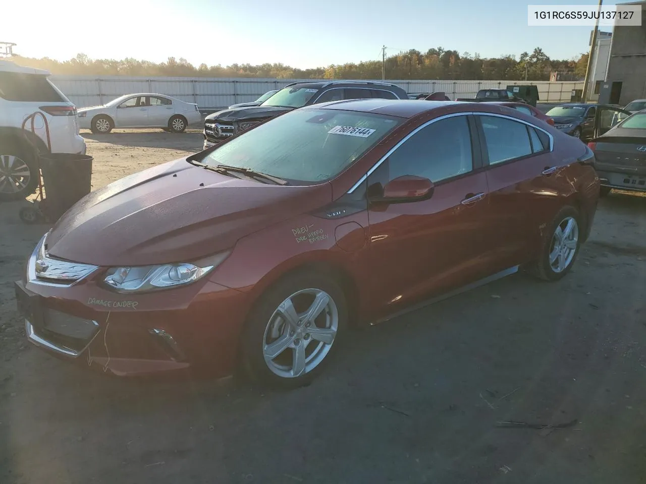 2018 Chevrolet Volt Lt VIN: 1G1RC6S59JU137127 Lot: 76076144