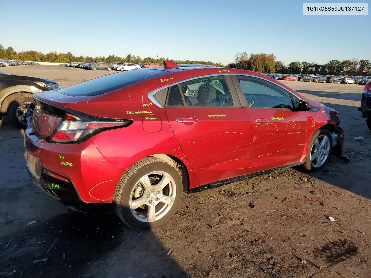 2018 Chevrolet Volt Lt VIN: 1G1RC6S59JU137127 Lot: 76076144