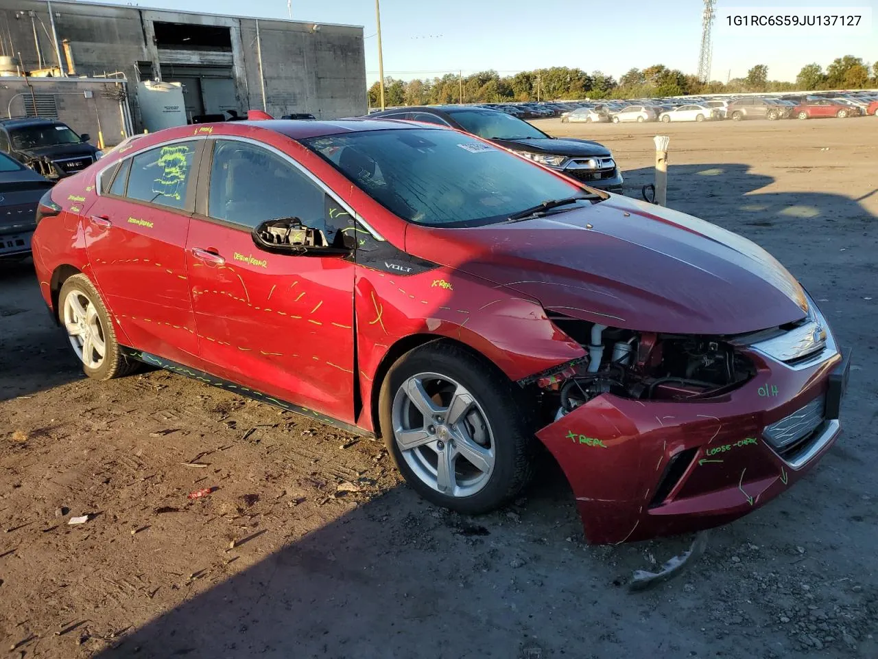 2018 Chevrolet Volt Lt VIN: 1G1RC6S59JU137127 Lot: 76076144