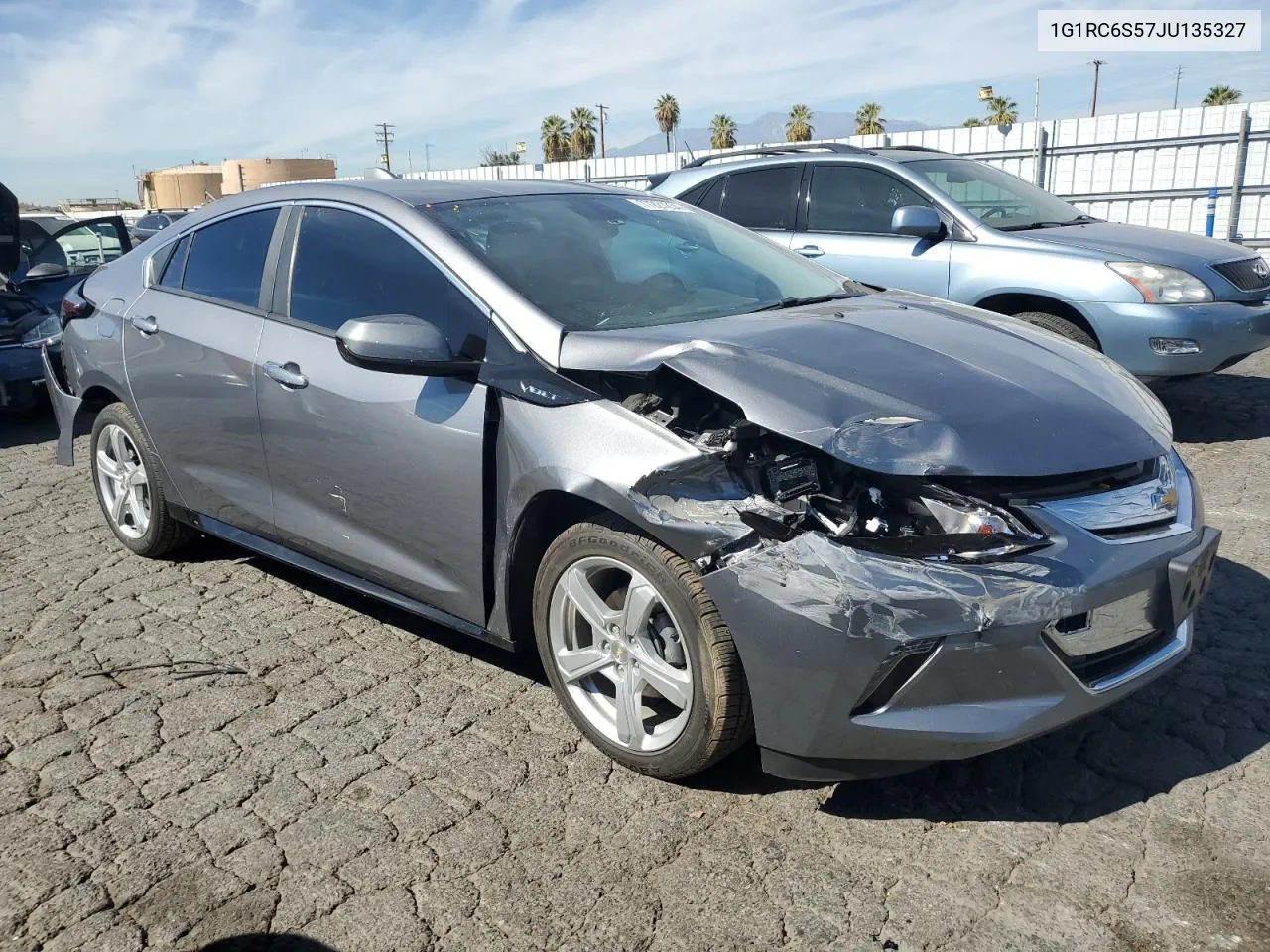 2018 Chevrolet Volt Lt VIN: 1G1RC6S57JU135327 Lot: 77221234