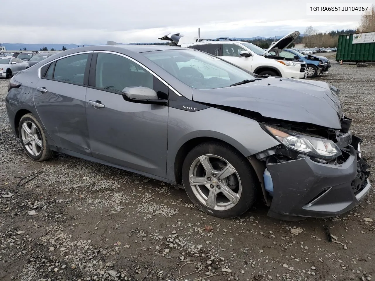 2018 Chevrolet Volt Lt VIN: 1G1RA6S51JU104967 Lot: 78940934