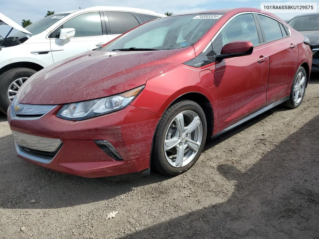 2019 Chevrolet Volt Lt VIN: 1G1RA6S58KU129575 Lot: 74593334