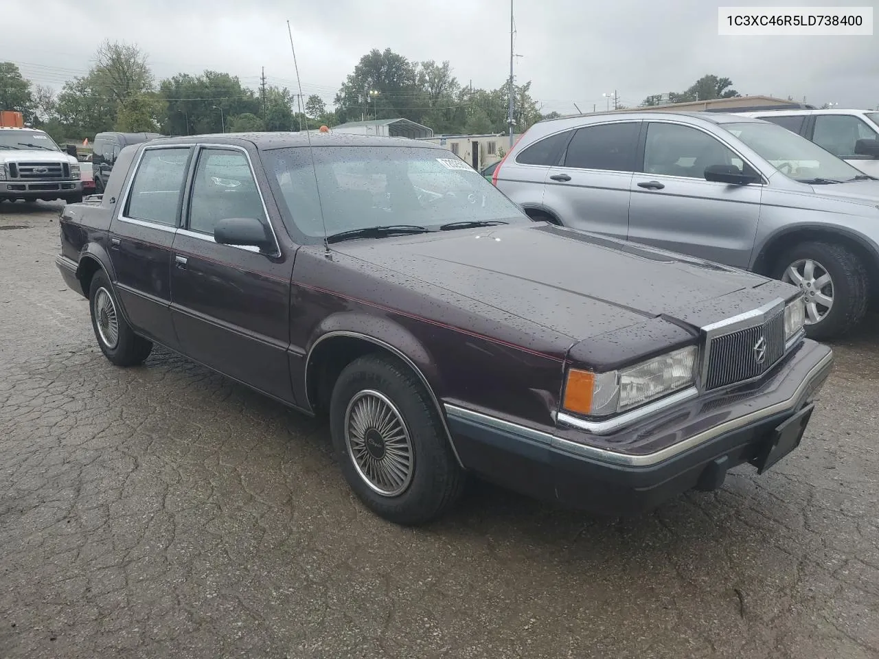 1990 Chrysler Salon VIN: 1C3XC46R5LD738400 Lot: 72025694