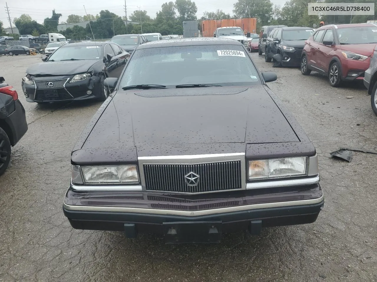 1990 Chrysler Salon VIN: 1C3XC46R5LD738400 Lot: 72025694