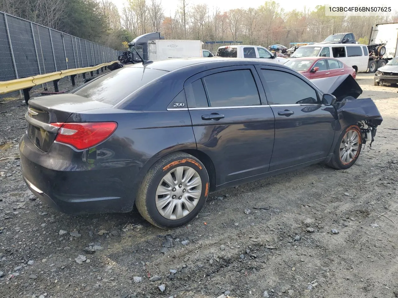 2011 Chrysler 200 Lx VIN: 1C3BC4FB6BN507625 Lot: 49727164