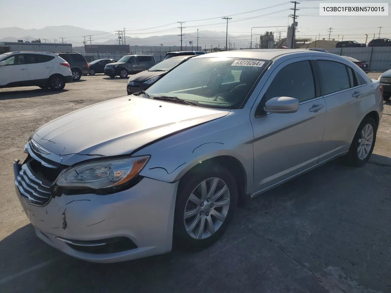 2011 Chrysler 200 Touring VIN: 1C3BC1FBXBN570015 Lot: 63278264