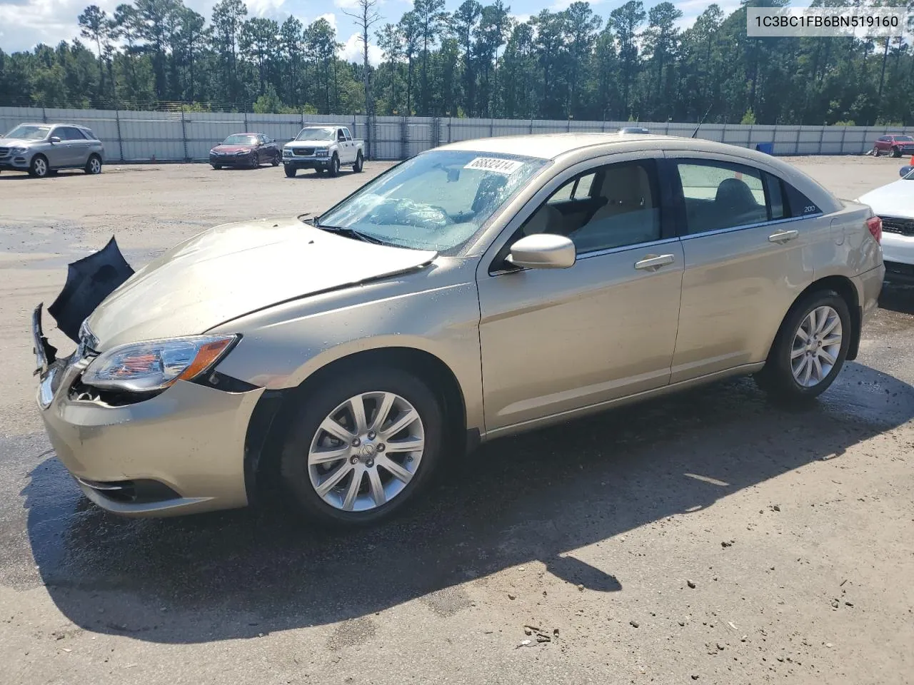 2011 Chrysler 200 Touring VIN: 1C3BC1FB6BN519160 Lot: 68832414