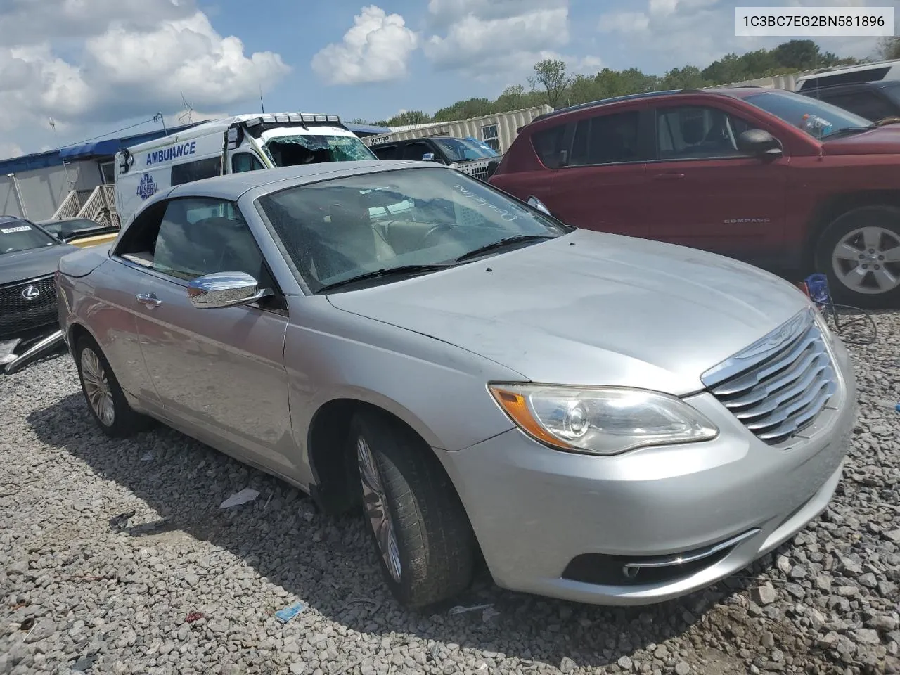 2011 Chrysler 200 Limited VIN: 1C3BC7EG2BN581896 Lot: 70210564