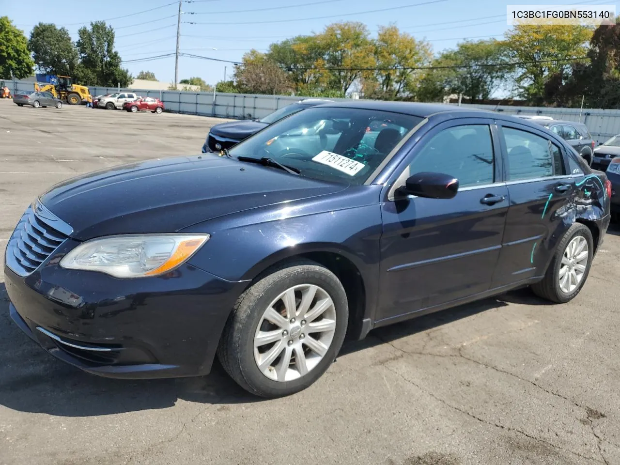 2011 Chrysler 200 Touring VIN: 1C3BC1FG0BN553140 Lot: 71511274