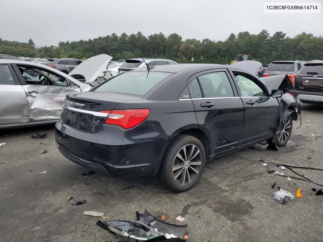 2011 Chrysler 200 S VIN: 1C3BC8FGXBN614714 Lot: 72463954