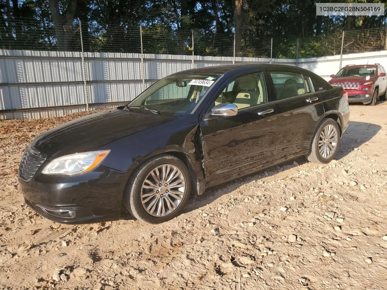 2011 Chrysler 200 Limited VIN: 1C3BC2FG2BN504169 Lot: 74749634