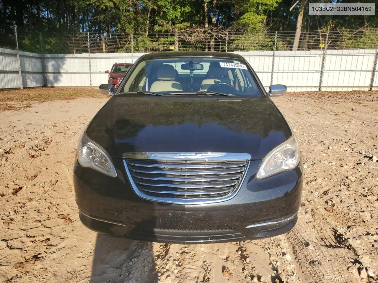 2011 Chrysler 200 Limited VIN: 1C3BC2FG2BN504169 Lot: 74749634