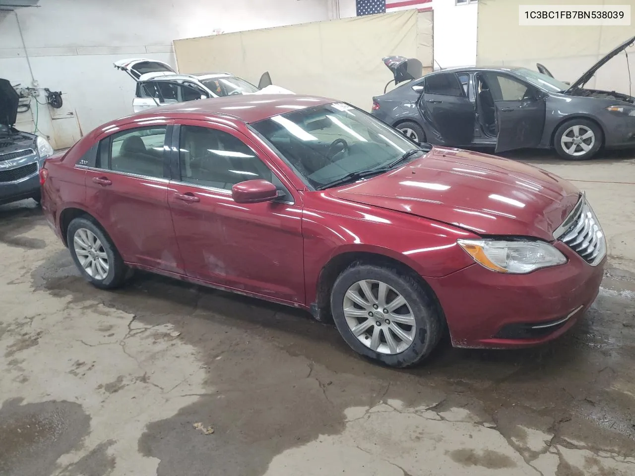 2011 Chrysler 200 Touring VIN: 1C3BC1FB7BN538039 Lot: 75994074