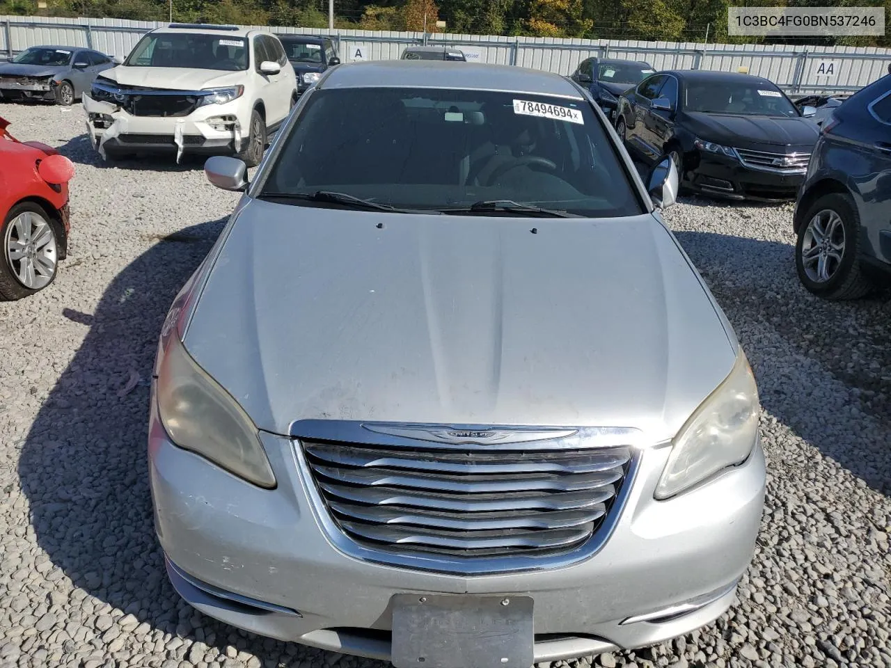 2011 Chrysler 200 Lx VIN: 1C3BC4FG0BN537246 Lot: 78494694