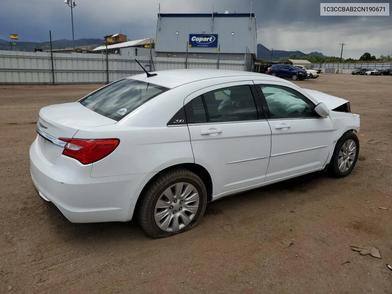 2012 Chrysler 200 Lx VIN: 1C3CCBAB2CN190671 Lot: 60269854