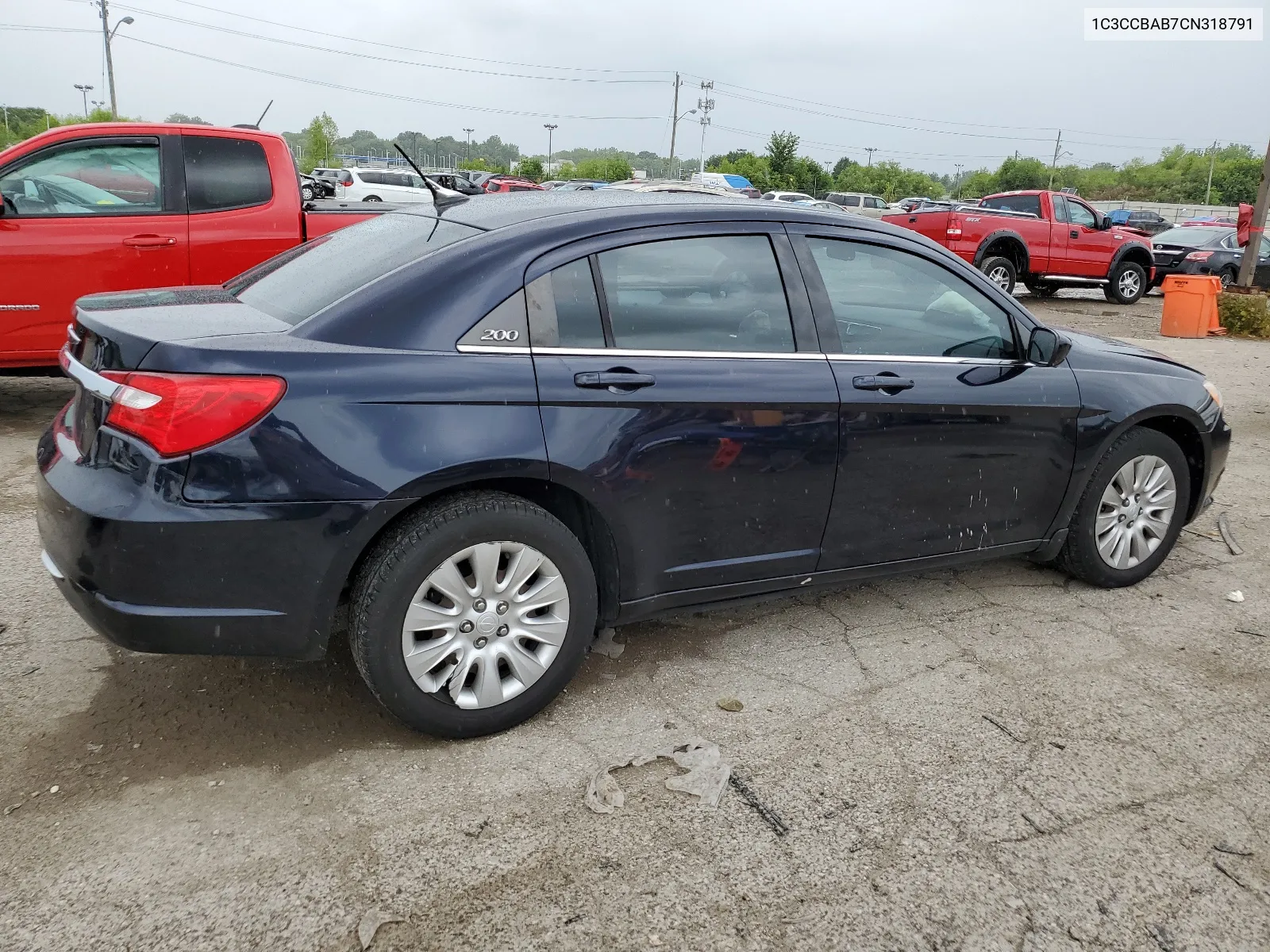 2012 Chrysler 200 Lx VIN: 1C3CCBAB7CN318791 Lot: 62095434