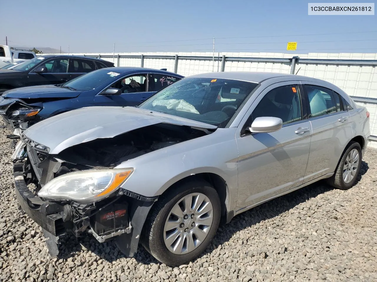 2012 Chrysler 200 Lx VIN: 1C3CCBABXCN261812 Lot: 62252944