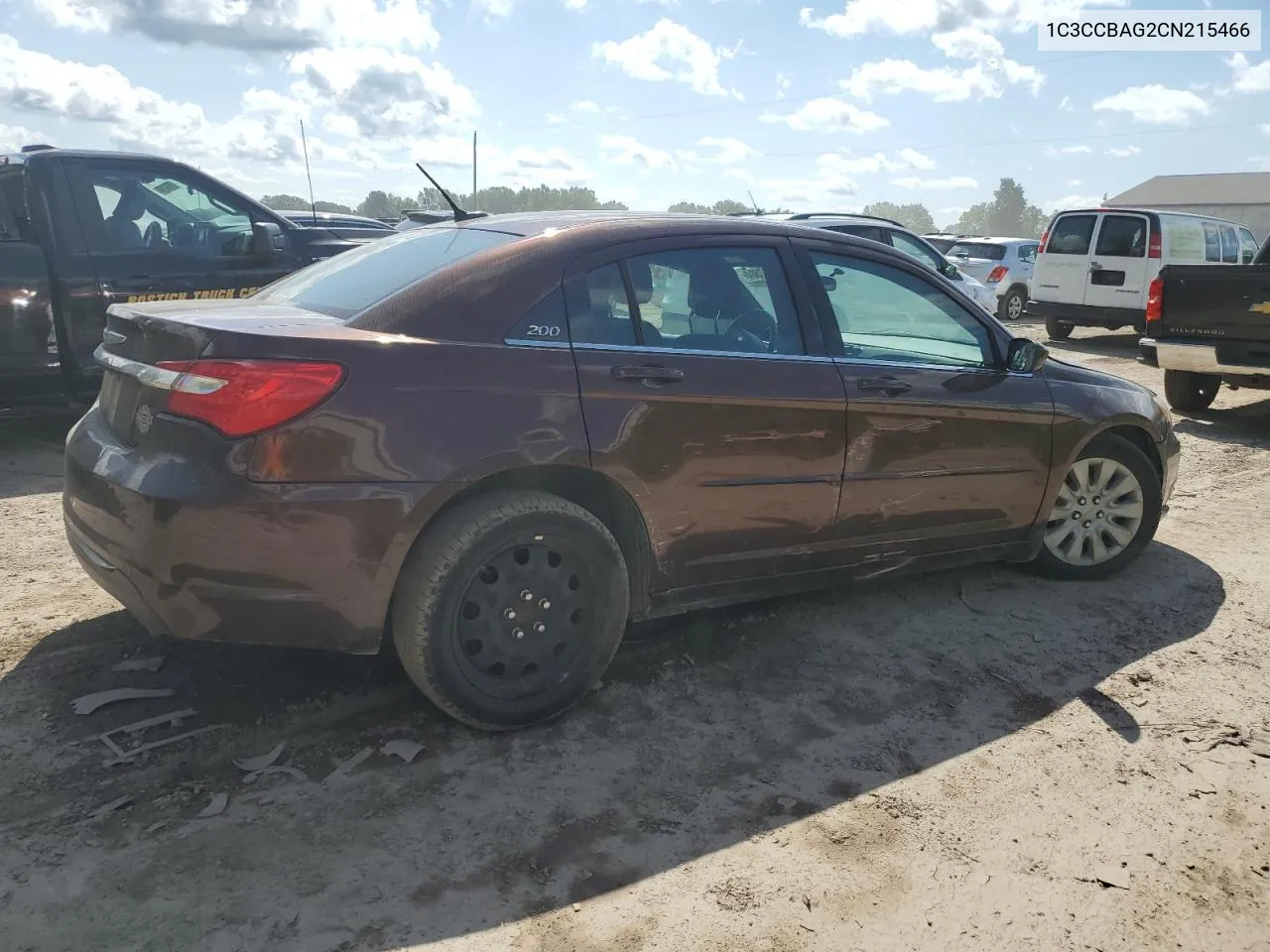 1C3CCBAG2CN215466 2012 Chrysler 200 Lx