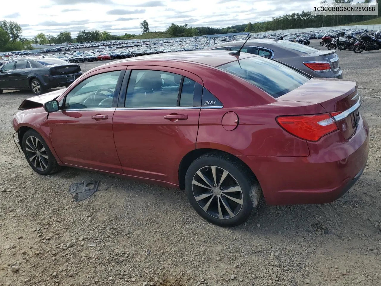 2012 Chrysler 200 Touring VIN: 1C3CCBBG6CN289388 Lot: 66281723