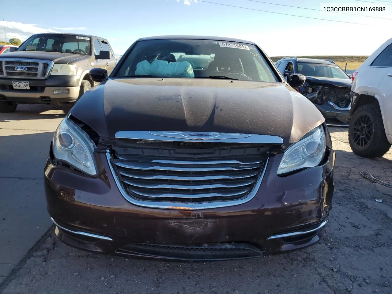 2012 Chrysler 200 Touring VIN: 1C3CCBBB1CN169888 Lot: 67971484